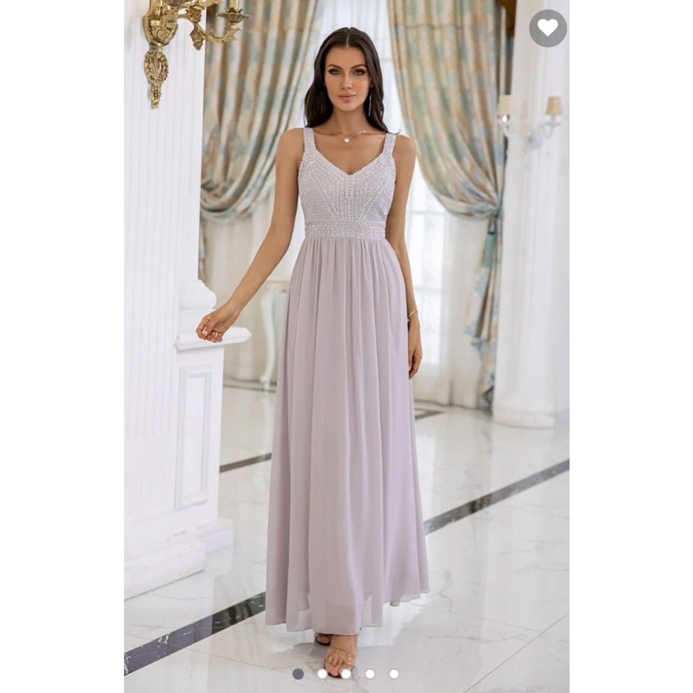 Lavender A-line Prom/Evening dress